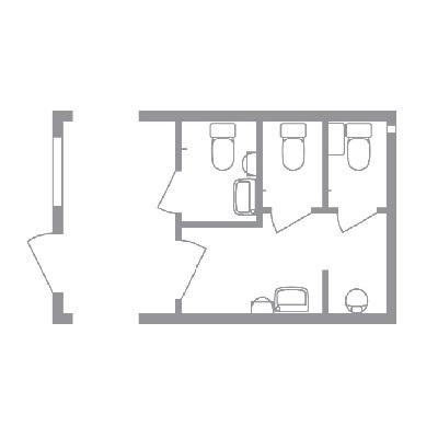 WC-modul WC3 Miljö C