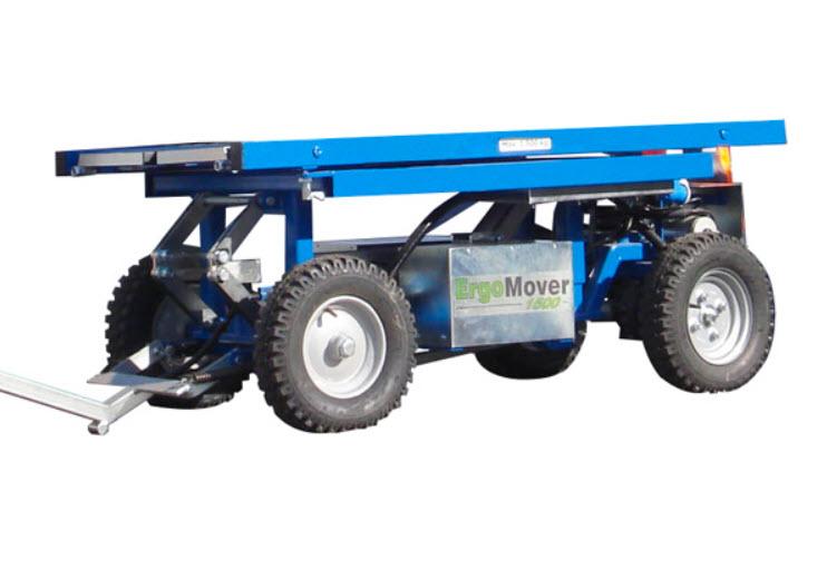 Transportvagn, höj- och sänkbar, batteridriven