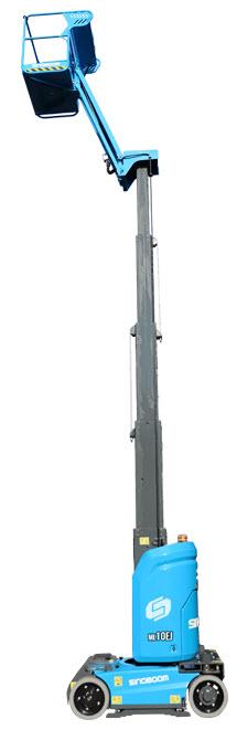 Pelarlift batteri plattformshöjd 8,3 m med jibb