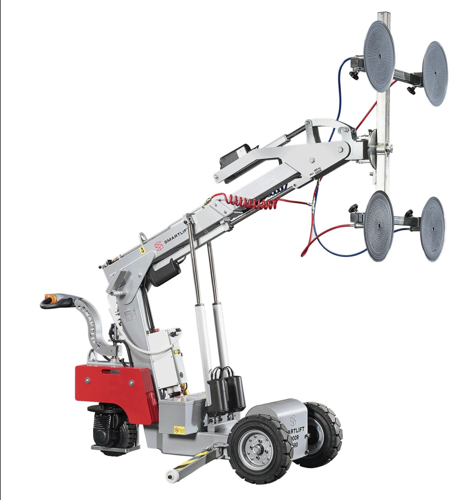 Glaslyft elhydraulisk <2.4 M <600 KG (inomhus)