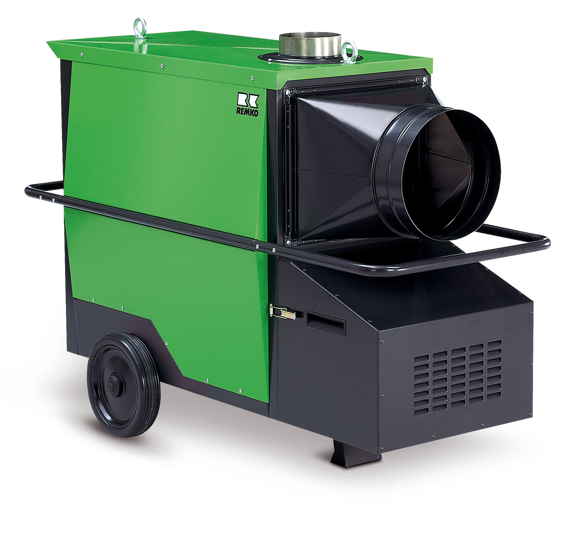 Remko CLK luftvärmare är utmärkt för snabb och effektiv varmluftstillförsel. Lämplig för bland annat: Torkning av nya byggnader. Punktuppvärmning av arbetsplatser under bar himmel och i öppna, obrännbara fabrikslokaler och hallar. Uppvärmning av slutna och öppna lokaler, både permanenta och tillfälliga. Avisning av maskiner, fordon och obrännbara lagrade varor. Temperaturkontroll av frostdrabbade områden och växthus. Se bruksanvisningen för mer information.
