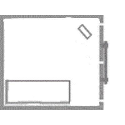 Container, 8 fot med el & hylla