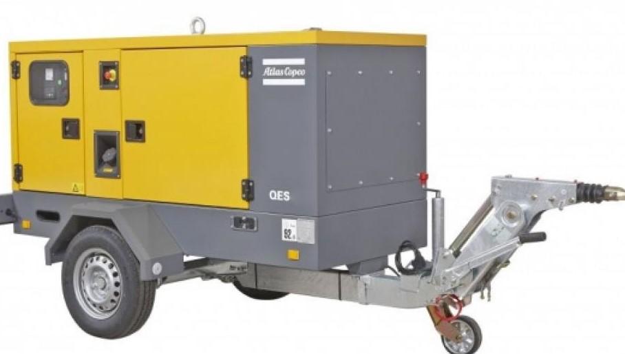 Elverk 20kVA på släp, dieseldriven