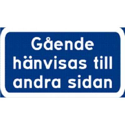 J2 Gående hänvisas