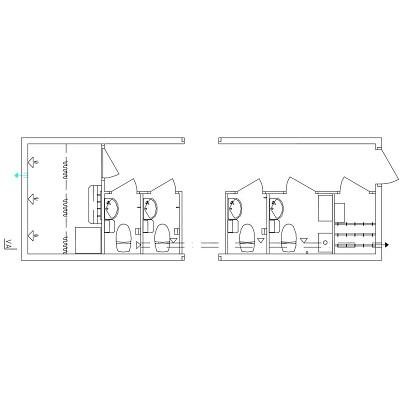 Dusch- och WC-modul D3WT4 MILJÖ AA