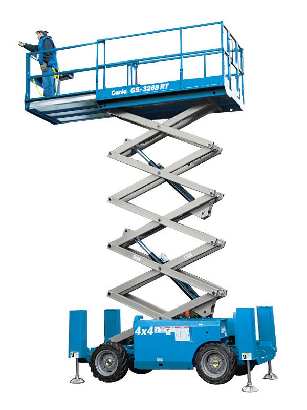 Saxlift diesel, plattformshöjd 9,7m