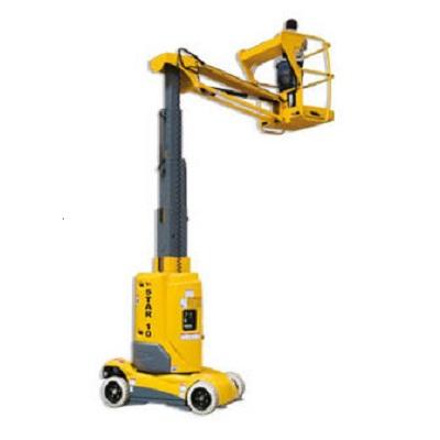 Pelarlift batteri plattformshöjd 8 m med jib