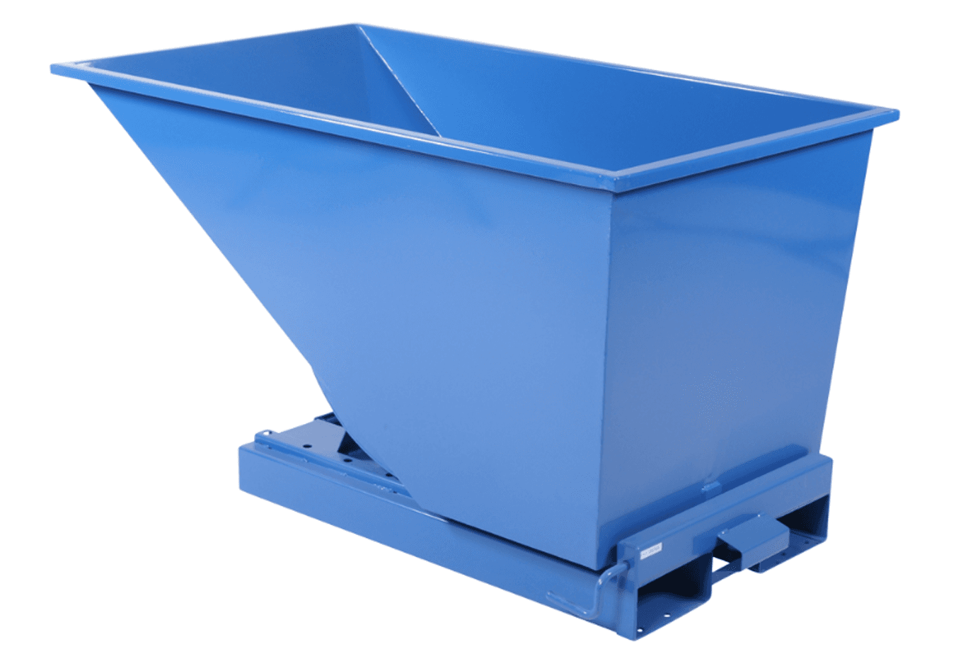 Tippcontainer med gaffelfickor, 600l