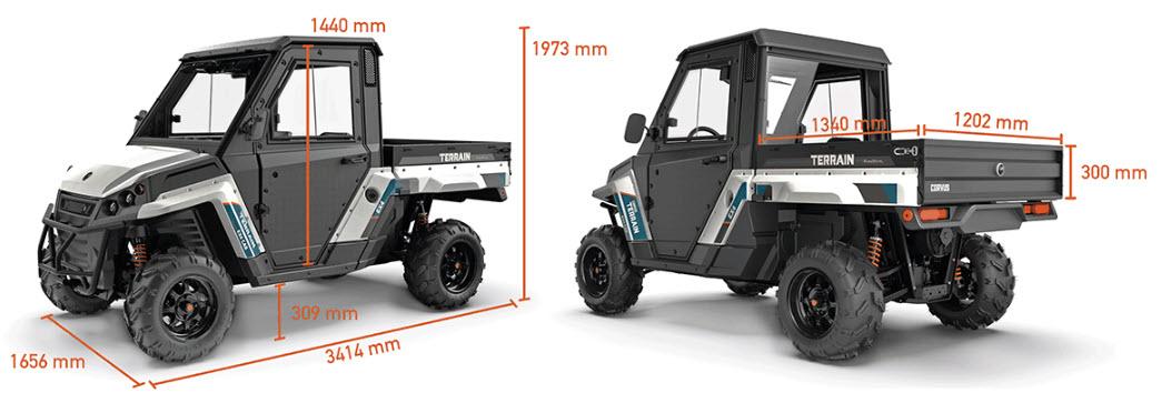 Terränghjuling 4wd batteri