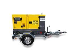 Elverk 20kVA på släp, dieseldriven