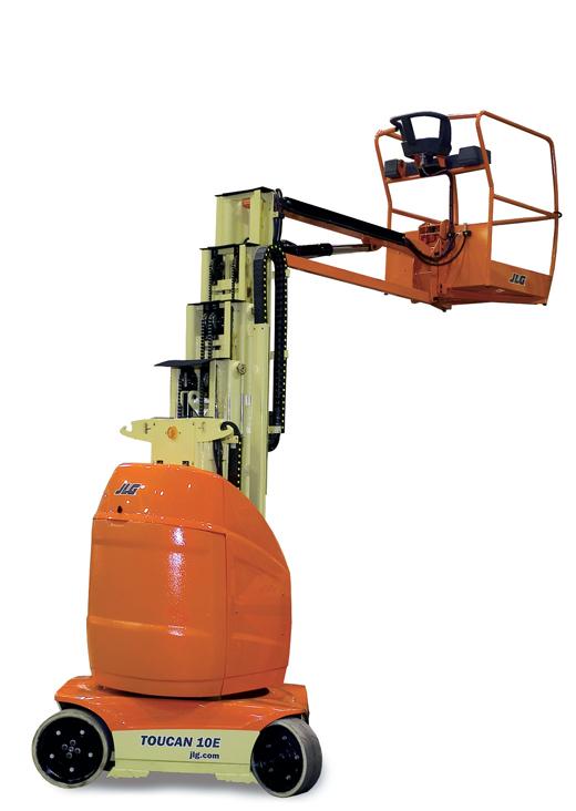 Pelarlift batteri plattformshöjd 8 m med jibb