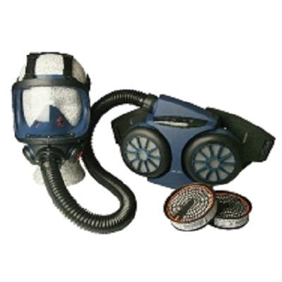Friskluftsmask, batteridriven fläktenhet