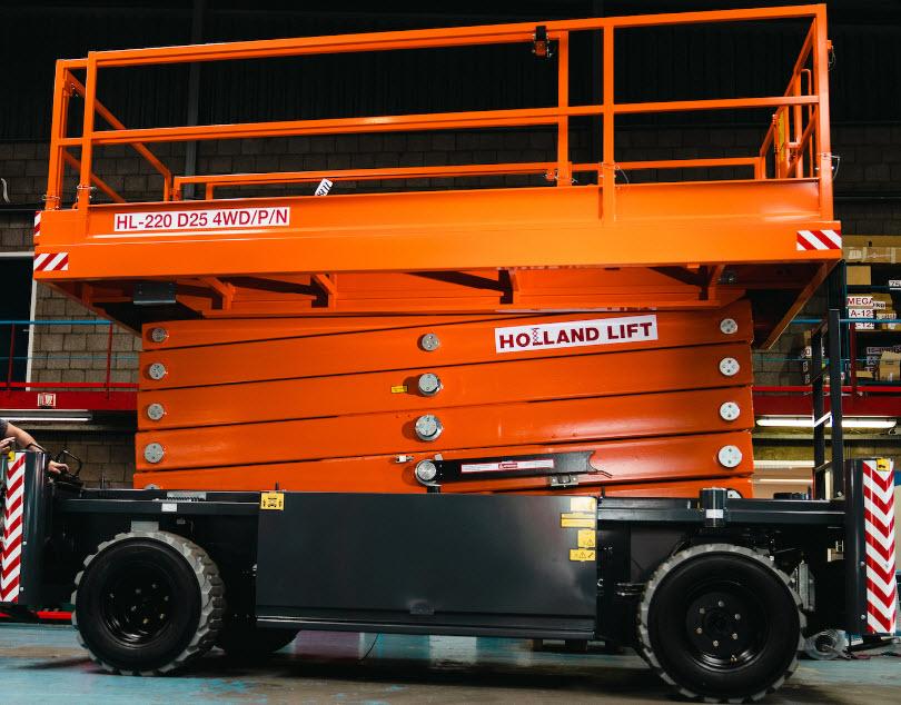 Saxlift diesel,  plattformshöjd 19,9m