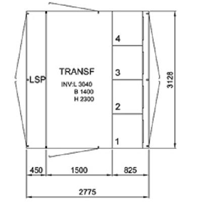 Transformatorkiosk 11-0,4kV